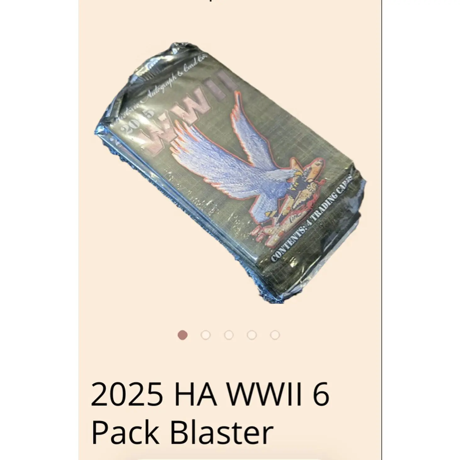 Historic Autographs 2025 WW2 Blaster 6 Pack - Authentic WWII Trading Cards Collection