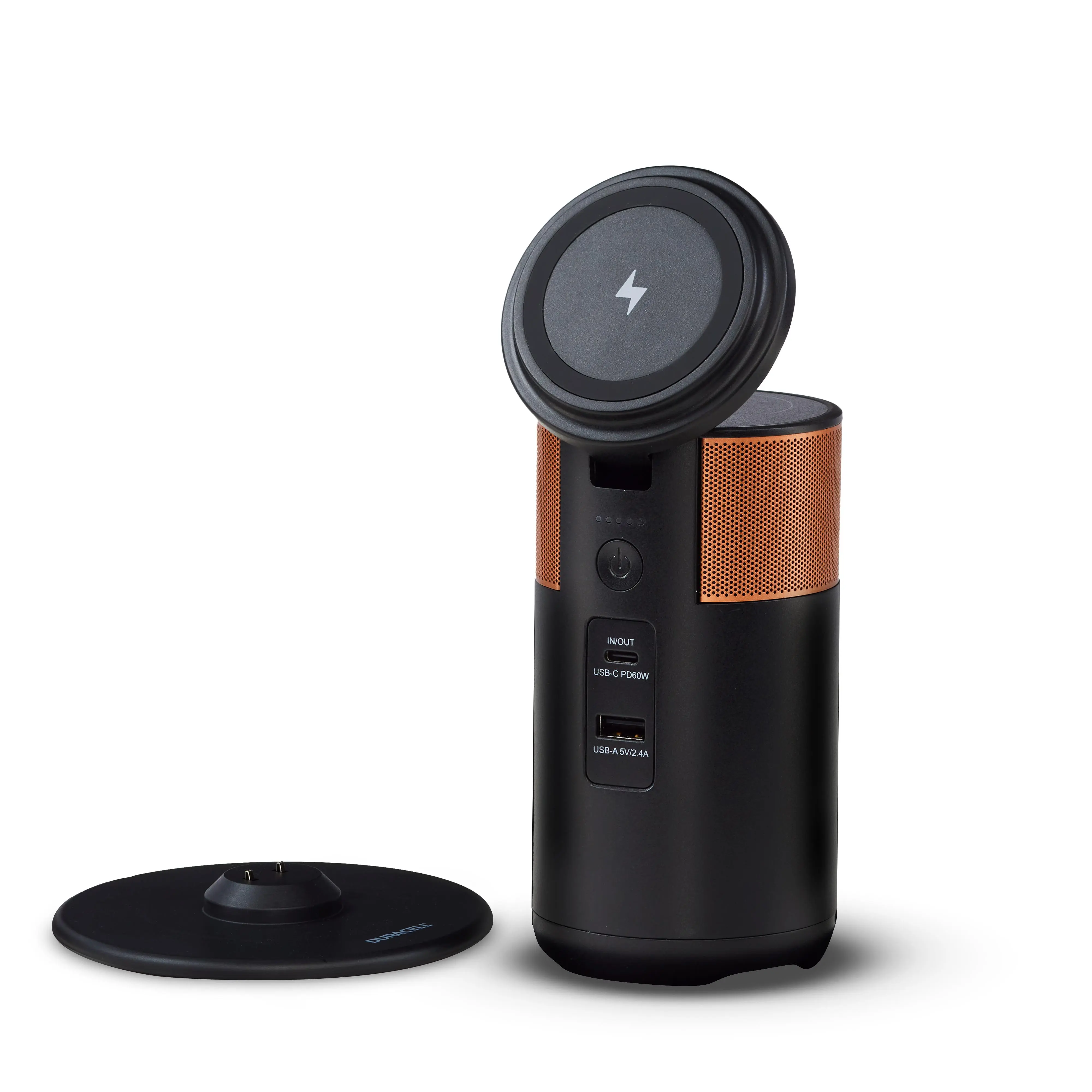 Duracell M100 Power Station - Lightweight Portable Power Bank for Phones, Tablets, Laptops, Earbuds and Smartwatches - Accessories, Wireless