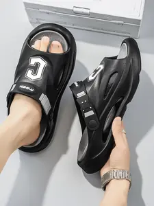 Men's Summer Sandals 2026 New Arrival, Comfortable Thick Sole Anti-Slip Beach Shoes, Dual Color Casual Sports Slippers