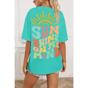 Mint Green SUNSHINE ON MY MIND Graphic Tee