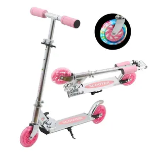 YeeRun Kids Scooter – Foldable & Portable, LED Light-Up Wheels, 3-Level Adjustable Height, Grows with Your Child, Suitable for Boys & Girls Ages 3+