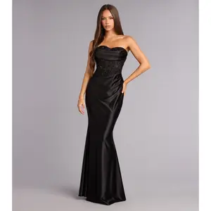 Mackenzie Satin Corset Mermaid Formal Dress