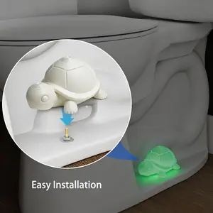 Luminous Turtle Toilet Bolt Covers – Cute Animal-Shaped Bathroom Accessories, Easy to Install