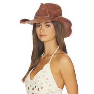 Nikki Beach Ashley Cowboy Hat in Brown