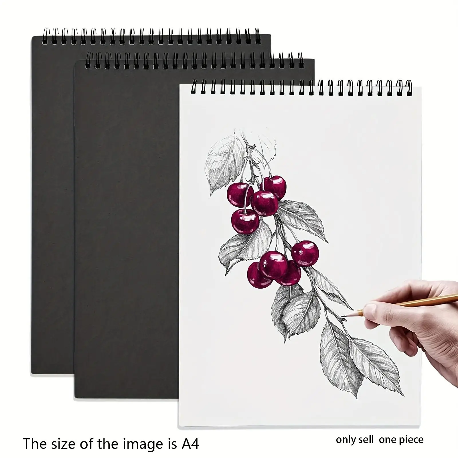 Top Spiral Bound Sketchbook, 1 Piece Acid-free Art Sketchbook, Art Supplies Drawing Letter Paper for Children & Adult Beginner