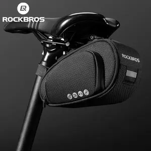 ROCKBROS Bike Saddle Bag Bike Bag Under Seat Bag Bicycle Seat Pack Pouch for Cycling Adjustable Mounting