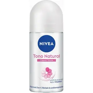 DEODORANT NIVEA BEAUTY TOUCH ROLL ON ACLARADO NATURAL or  CLASSIC TOUCH