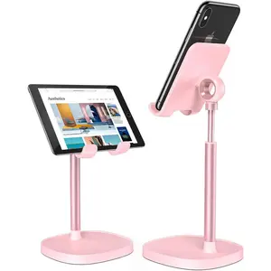 Desk Organizers and Accessories Workspace Cell Phone Stand White Height Angle Adjustable Stable Holder Sturdy Stand for 4-10in iPhone  Kindel Samsung etc