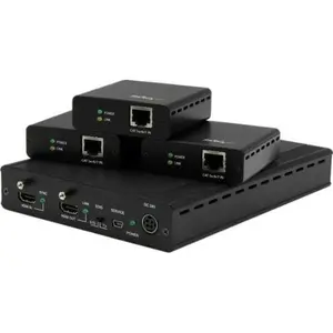 Startech ST124HDBT Hdbaset Extender Kit with 1X3 HDMI Over Cat5 Splitter Up to 4K