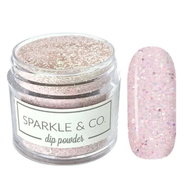 Sparkle & Co dp. 130 Angel Wings and Sparkly Things Mini Dip Powder For Nails - 1 Jar Lasts 5-7 Manis