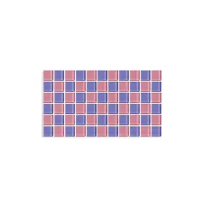 GLASS TILE DECORATIVE TRAY - Unicorn Checkered