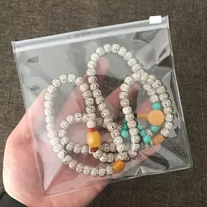 10pcs Clear PVC 6x6 Inch - Resealable Zipper Lock Bags for Lockable Jewelry Storage - Anti-Oxidation & Tarnish Free with Easy Closure