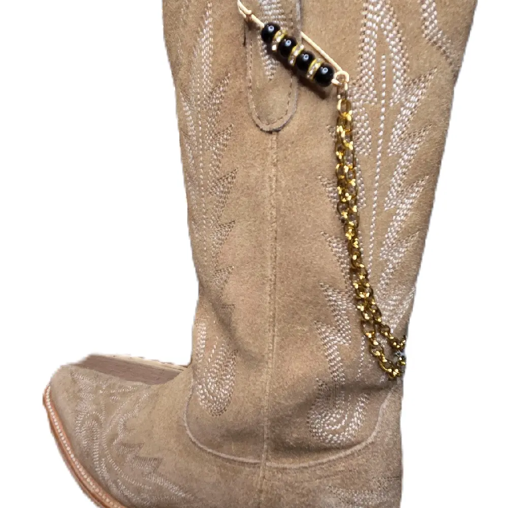 The Original Boot Jewelry Midnight Gold Double Drape Boot Charm
