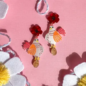 Nugget the Chicken Earrings