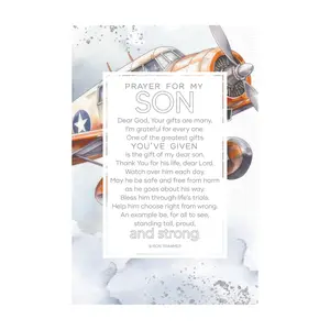 Dexsa Prayer For My Son Wood Plaque with Easeland Hook