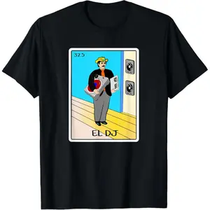 100% cotton Unisex El DJ Funny T-Shirt