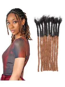 Real Human Hair Dreadlock Extensions, 100% Pure Human Hair, Locs African Rastafarian Dreadlocks, 0.6 Diameter, 1b/30#, 6-16 Inches, Unisex