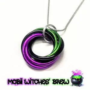 Möbii HALLOWEEN Jewelry - Stylish Fidget Keychains, Necklaces, or Earrings - by Steel Lynx