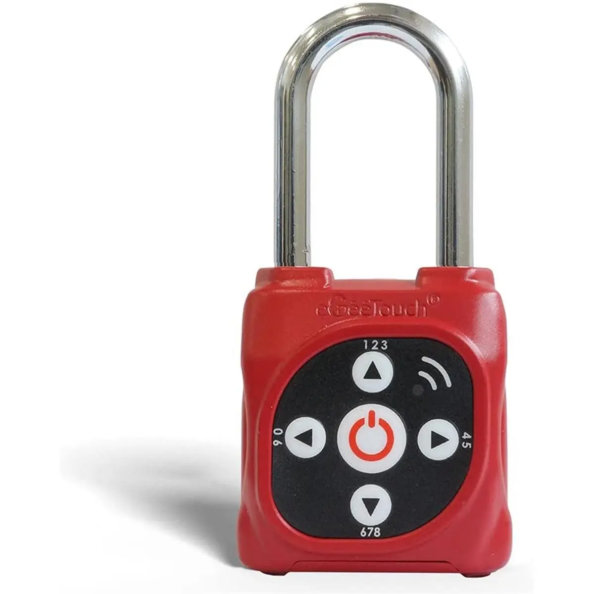 212 MAIN eGeeTouch Smart Lockout Tagout (LOTO) Padlock - Red, Bluetooth-Enabled, Encrypted, Mobile App Compatible