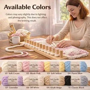 Adjustable Wooden Loom Kit for Beginners – Hand Weaving Tool with Dowel & Wooden Pegs, Perfect for Thick Plush Blankets, Afghans, Throws, Easy Assembly for All Skill Levels