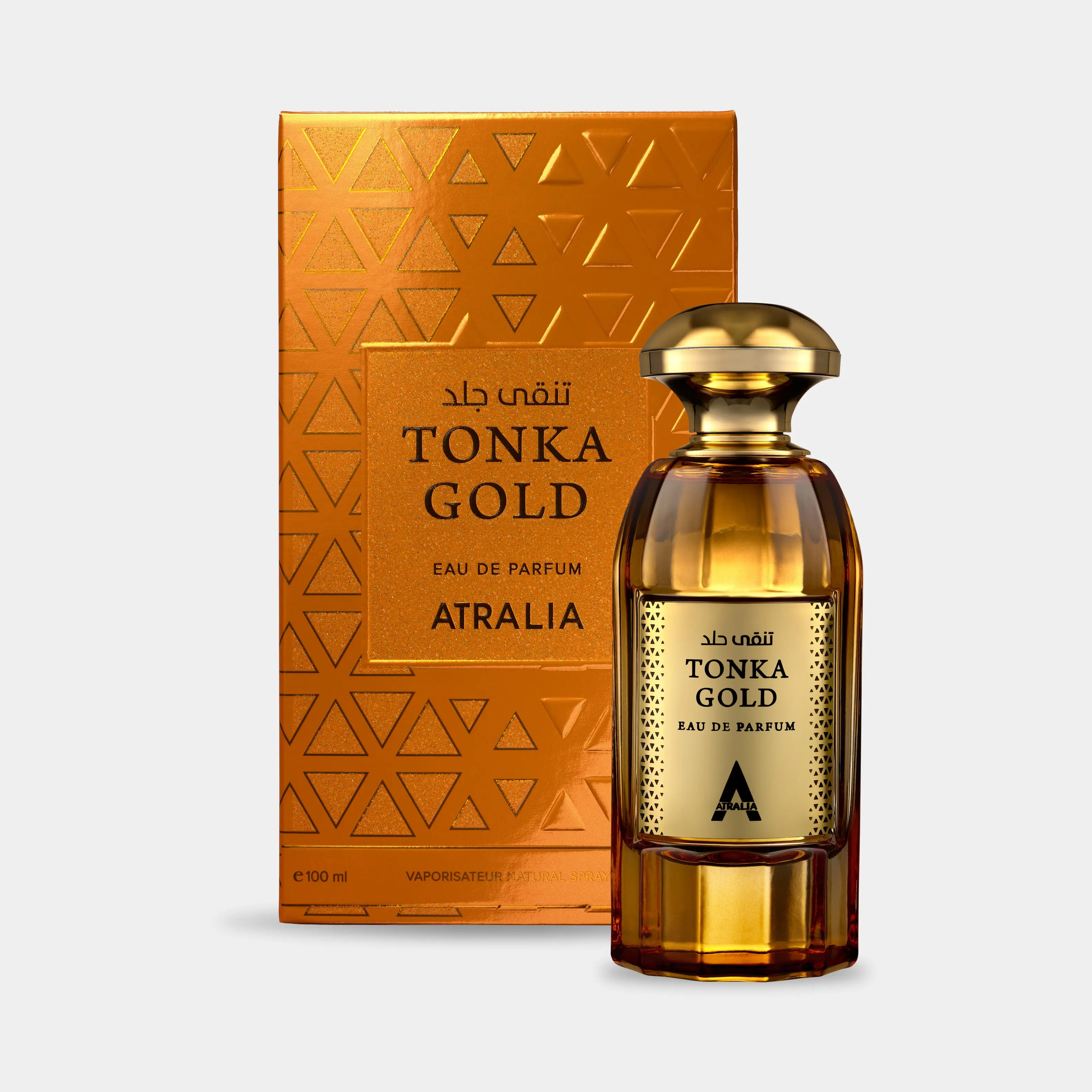 Atralia Tonka Gold Unisex Eau de Parfum (EDP Spray) for Adults, 3.4 fl oz High-Quality Gourmand Fragrance with Delightful Scents & Cognac Plums, Beauty & Personal Care Multi-Pack, Plum Sweet Opening, Warm Spices, Sweetness Of Plum