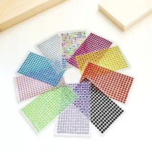 4mm Self-Adhesive Rhinestone Sheets, Sparkly Nail Gems for DIY Crafts, Phone & Car Decoration, Scrapbooking Embellishments, Art Glitter Diamonds for Manicure and Craft Projects