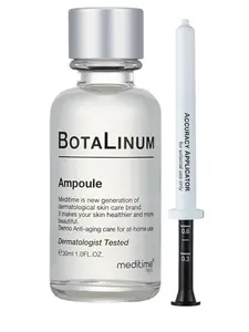 MEDITIME Botalinum Ampoule - Face Serum & Ampoule with 50% Hyaluronic Acid | Face Lifting & Brightening Serum | Hydrating Serum for Face | Firming Ampoule Korean Skin care Serum (1.0 fl. oz.) Aesthetic Smoother Facial Moisturizer Moisturize Smoothing