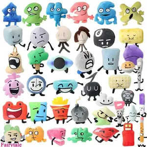 Battle for Dream Island BFDI Plush Toy Caroon Doll Soft Stuffed Figure Marker Pen Fries Bottle Nail Pie Boy Girls Birthday Gifts