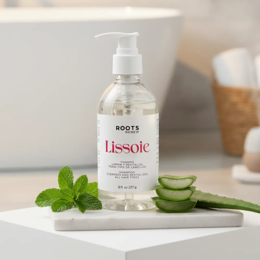 Lissoie Mint Shampoo – Deep Clean & Refresh for All Hair Types | Gentle, Strengthening Cleanser Aloe Vera