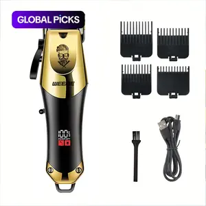 Weeme 1 pc/4 Pieces Men's Professional Electric Shaver Set, Multifunctional Hair Shaver, USB Rechargeable, Cordless Shaver, T-Head Trimmer, Razor, Nose Hair Clipper, Holiday Gift, Rechargeable Shaver Machine