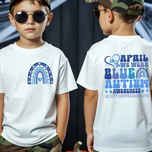 Autism Awareness T-Shirt, In April We Wear Blue Autism Shirt, SPED Teacher Shirt, Autism Mom Gift