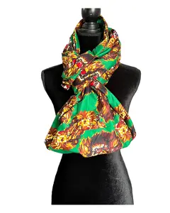 African Print Infinity Scarf & Head Wrap