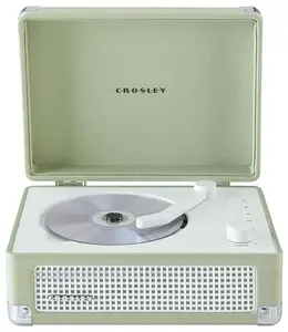Crosley CR3505A-MT Cruiser Retro Portable CD Player with Stereo Bluetooth Speakers and FM Radio, Mint