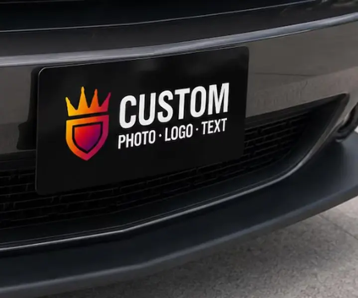 Custom Magnetic Plate Cover | Metal Plate Magnet 6x12 | UV Upgraded