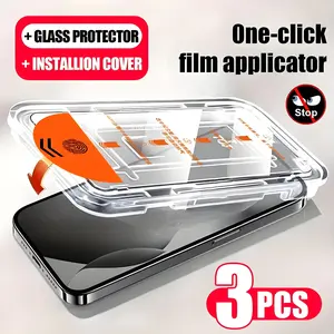 3-Pack Privacy Screen Protector for iPhone 15 Pro Max iPhone15Pro iPhone15, Anti-Spy Full Coverage, Scratch-Resistant, Dust Proof, Easy Install