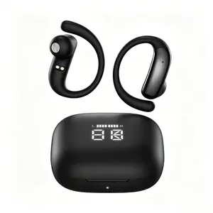 LED Digital Display Charging Case, 60 Hours Playtime, Battery Level Screen Ear Hook Sports Wireless Earbuds,Stereo Sound for Men Women,Suitable for 169 translation languages, no subscription required,tech gadget,hifi stereo sound,tiktokshopcreatorpicks
