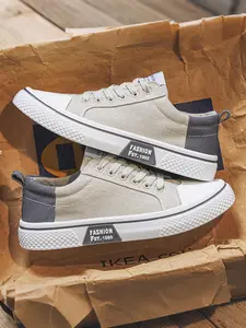 Men's blue, beige, green, black, multi-color low cut casual sports shoes, outdoor hiking breathable flat canvas shoes, Sneaker, lace up oversized fashion trend versatile street hiking board shoes, seasonal commuting fashion training versatile men's shoes