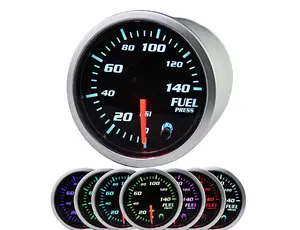 Motorbymotor FPG-140 7-Color LED Fuel Pressure Gauge 140 PSI with Smoked Lens for Enhanced Visibility and Precision auto door toyota tacoma tundra black friday cyber monday led  car  ambient  light