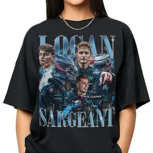 Logan Sargeant Shirt, Formula One American Graphic Vintage, 90s Bootleg Inspired Gift Fan Unisex T-Shirt