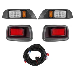 VEVOR Golf Cart Light Kit,  12V, LED Headlight and Taillight Kit with Wiring Harness, Switch, Zip Ties, ABS Housing, High-Brightness, Waterproof and Dustproof, Suitable for Club Car DS 1993-Up Models