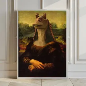 Custom Movie Trendy Wall Art, The Mona Meesa Funny Poster, Meme Film Prints Decor Photo
