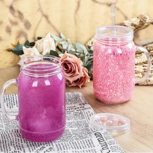 20 oz Mason Jar with Vibrant Butterfly and Rose Design Perfect for Gifts and Decor