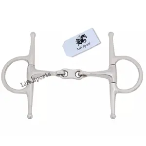 Full Cheek Horse Snaffle Bit with French Link German Steel Stainless Polish