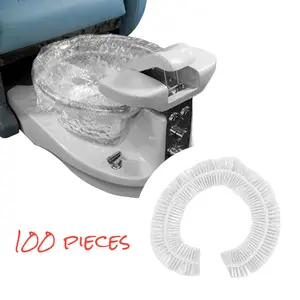 100pc Disposable Spa Chair Liners PrettyClaw Elastic Bags for Pedicure and Foot Fits Most Salon Chair &  Bath Tubs Nail Care  nail tech nail supplies