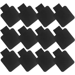 Self-Adhesive Pen Holder with Elastic Band Loop-12 Pcs - Black Leather - Pencil and Stylus Loop Holder for Journals, Notebooks, and Planners