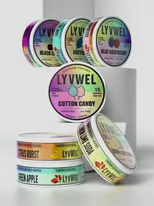 LyvWel Upper Energy Deckys 3 or 5 or 7 Cans 125mg Caffeine Pouches Zero Sugar Extreme Energy Boost 1875mg per Jar Variety Pack - 7 Flavors Including Blue Raspberry, Cotton Candy, and Lemon Lime Soda Beverage Natural Flavor Natural