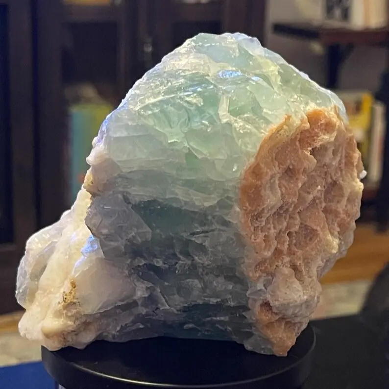 Big Raw Green Fluorite Freeform - Natural Mineral with Unique Shape and Color
