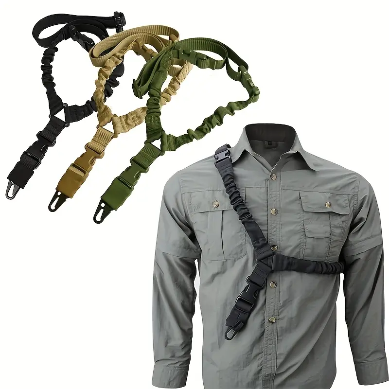 Tactical two-point sling |   Adjustable length shoulder strap, easy clip-on connection, hunting accessory