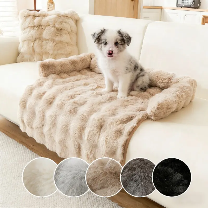 Pet Blanket, Puppy Blankets for Puppy, Dogs and Cats, Thick Soft Cute Winter Home Sofa Blanket, Non-Slip Pet Bed Mat for Cozy Comfort and Warmth