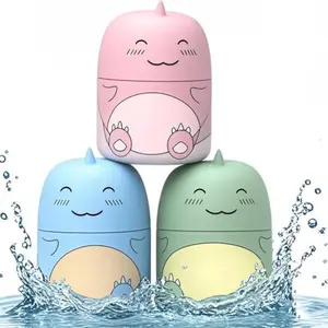 3PCS - Toilet Bowl Cleaner Bottle, Cute Dinosaur-Shaped Bathroom Toilet Tank Cleaner with Ocean, Jasmine, and Peach Scent